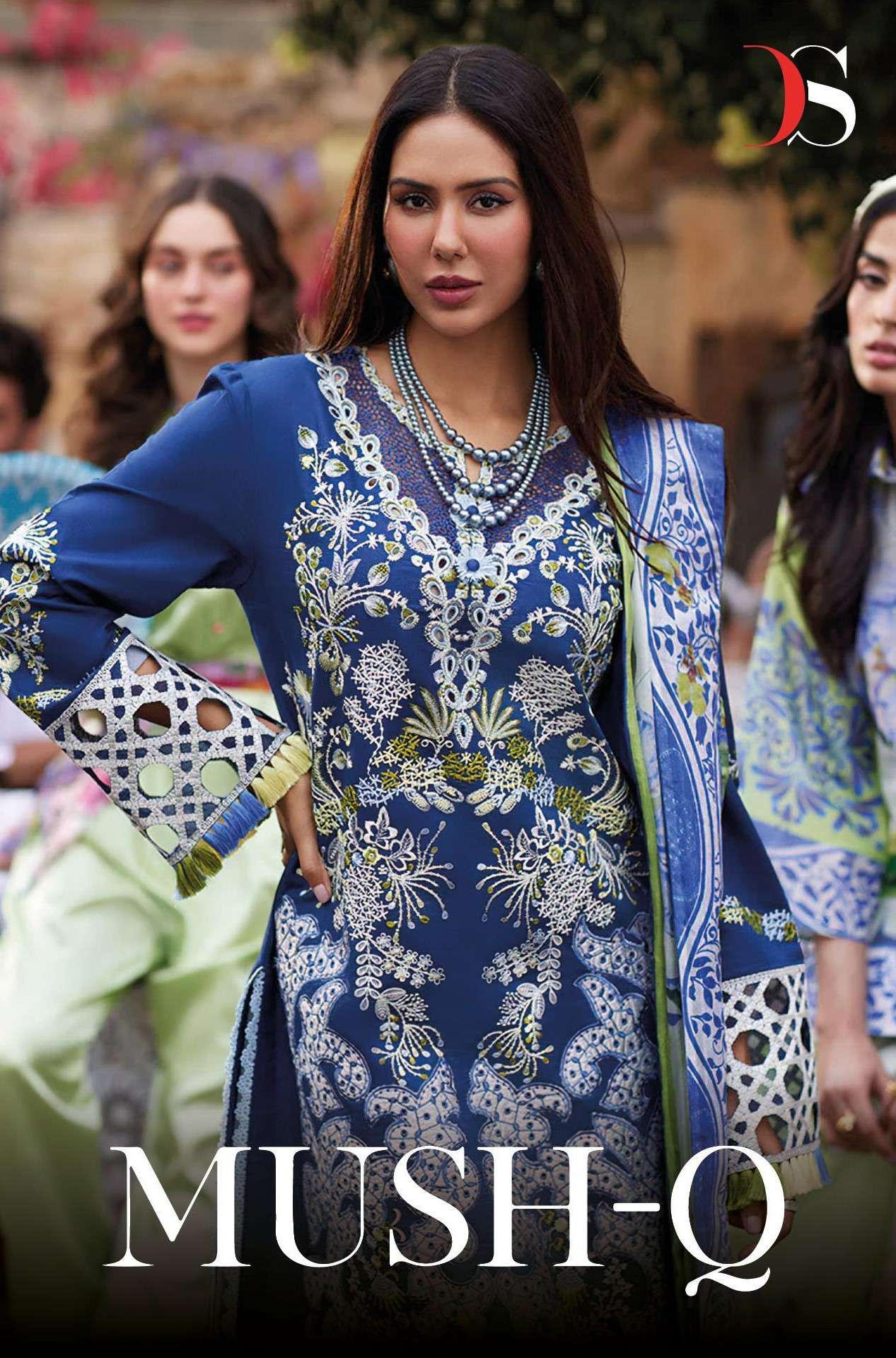 DEEPSY SUITS MUSH Q COTTON WITH PRINTED PAKISTANI SUITS SUPP...