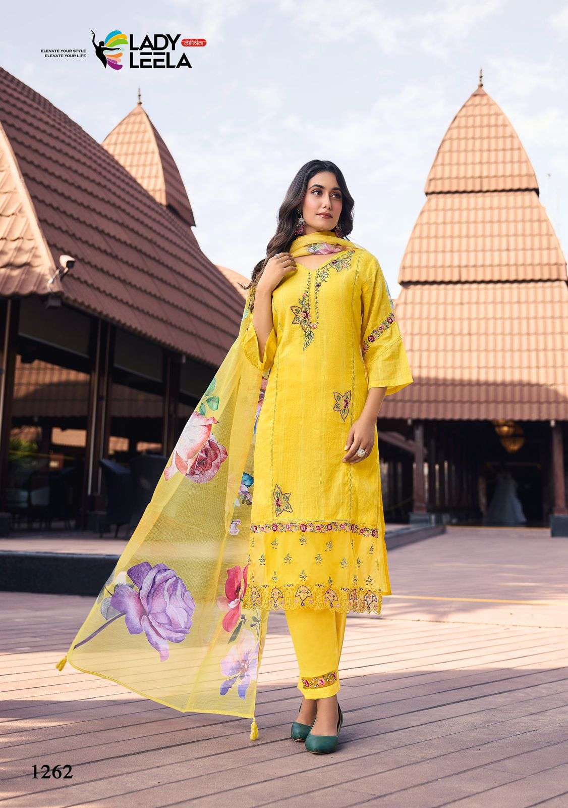 LADY LEELA SUMMER TRENDS  COTTON WITH FANCY READYMADE SUITS ...