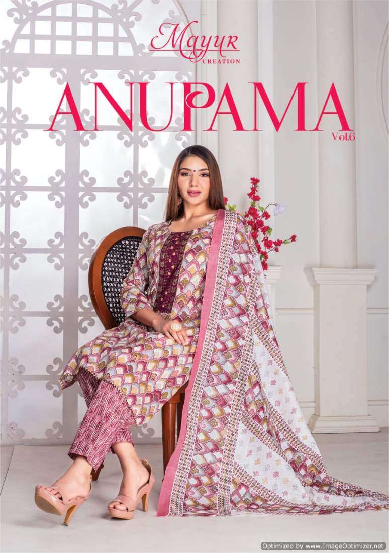  Mayur Anupama Vol 6 LAWN COTTON SUMMER SPECIAL SUITS 
