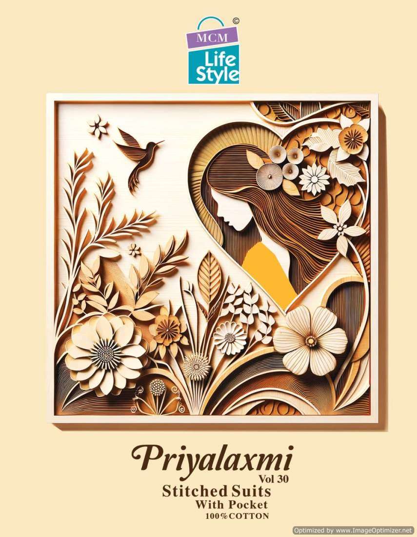 MCM PRIYALAXMI VOL 30 COTTON PRINTED REGULAR WEAR SUITS SUPP...