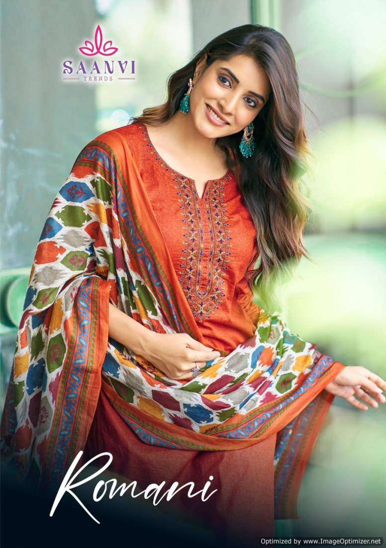 SAANVI RAMNI CAMBRIC COTTON SUMMER SPECIAL SUITS DEALER IN S...