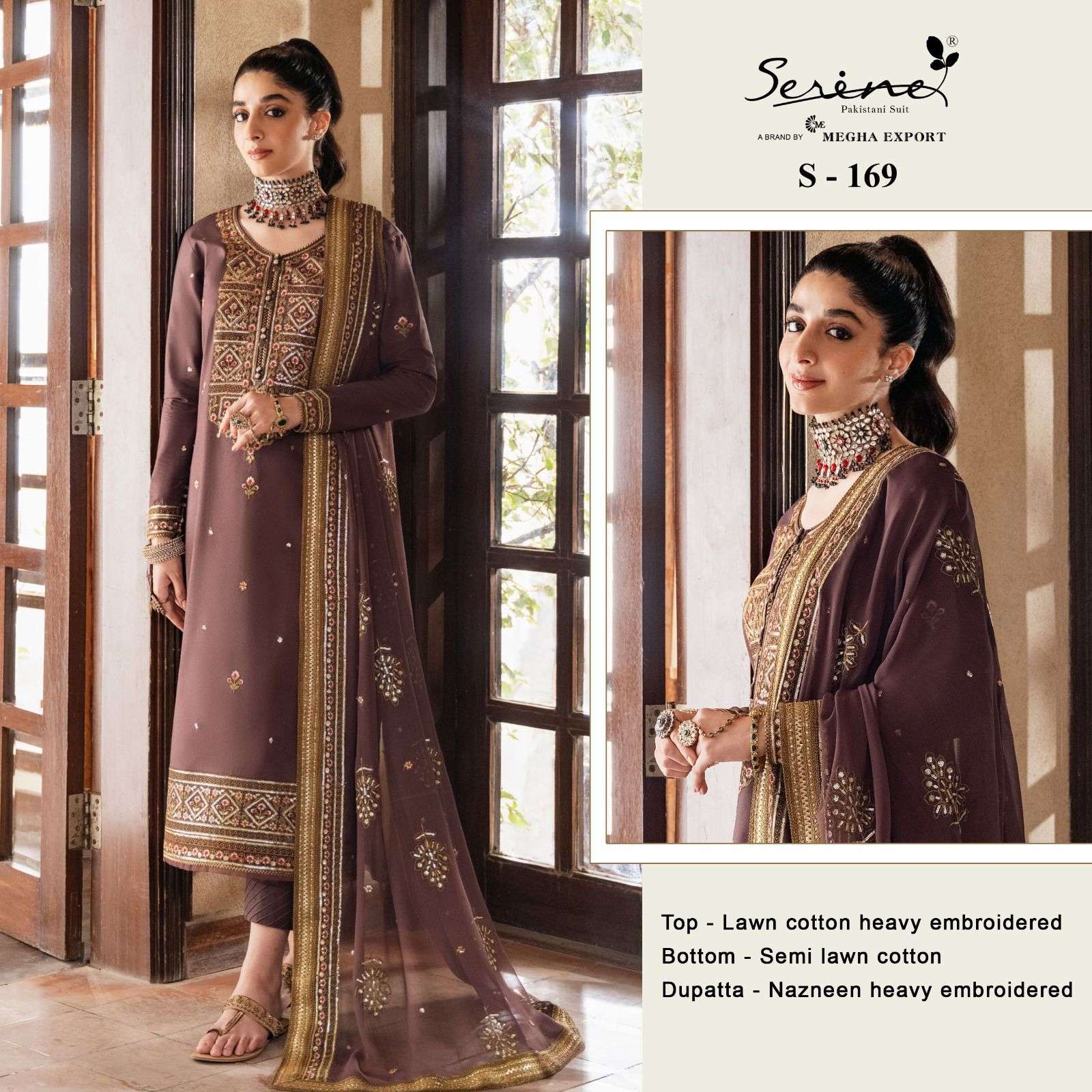 SERINE S 169 LAWN COTTON FUNCTION SPECIAL SUITS
