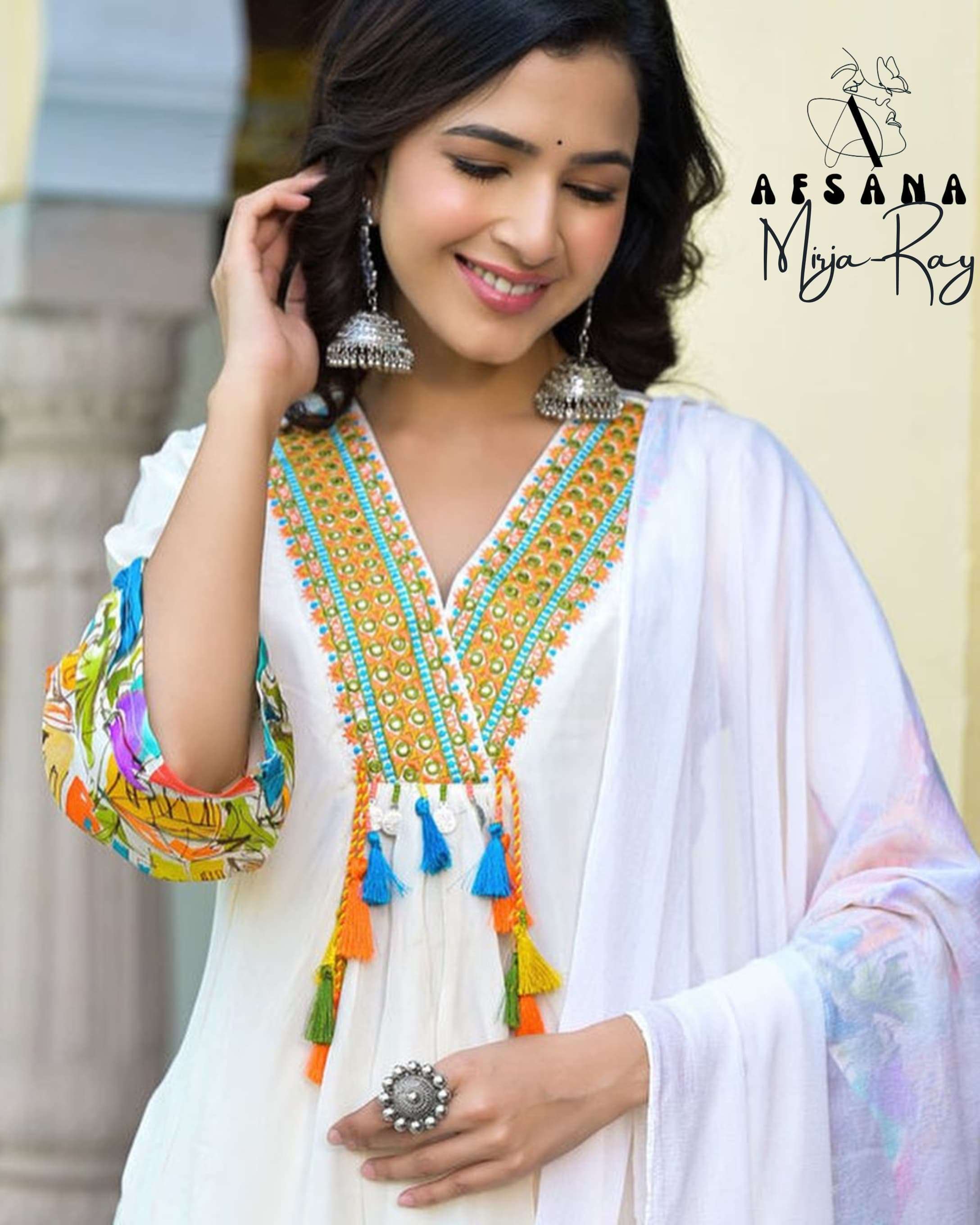 AFSANA MIRJA ROY FANCY LOOK READYMADE SUITS SUPPLIER IN SURA...