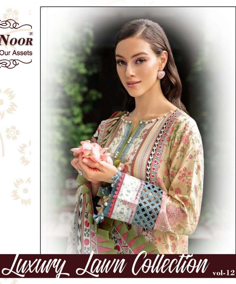 AGHA NOOR LAWN VOL 12 LAWN COTTON PAKISTANI SUITS SUPPLIER I...