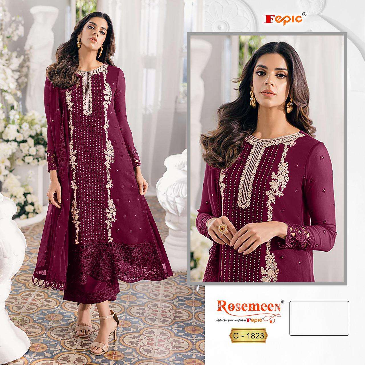 FEPIC 1823 GEORGETTE WITH PAKISTANI SUITS SUPPLIER IN SURAT 