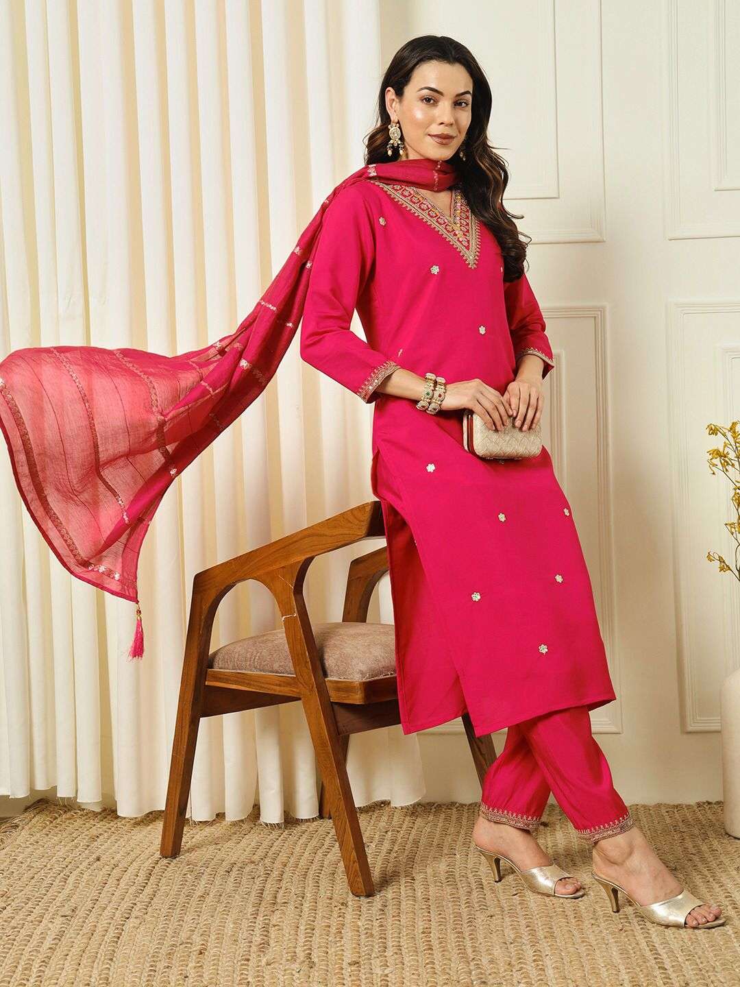 Festival special silk with designer Readymade suits supplier...