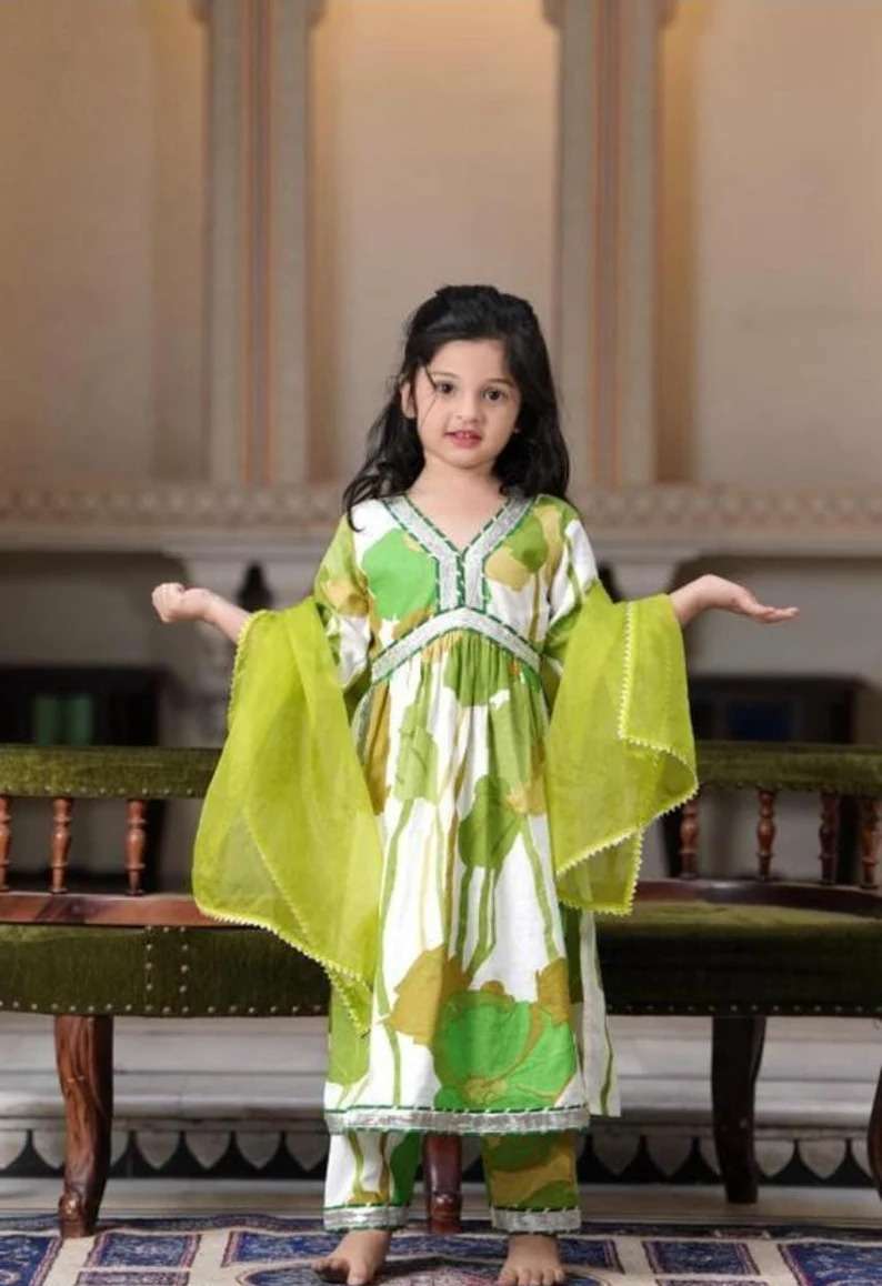KIDS SPECIAL ALIYA CUT READYMADE SUITS SUPPLIER IN SURAT