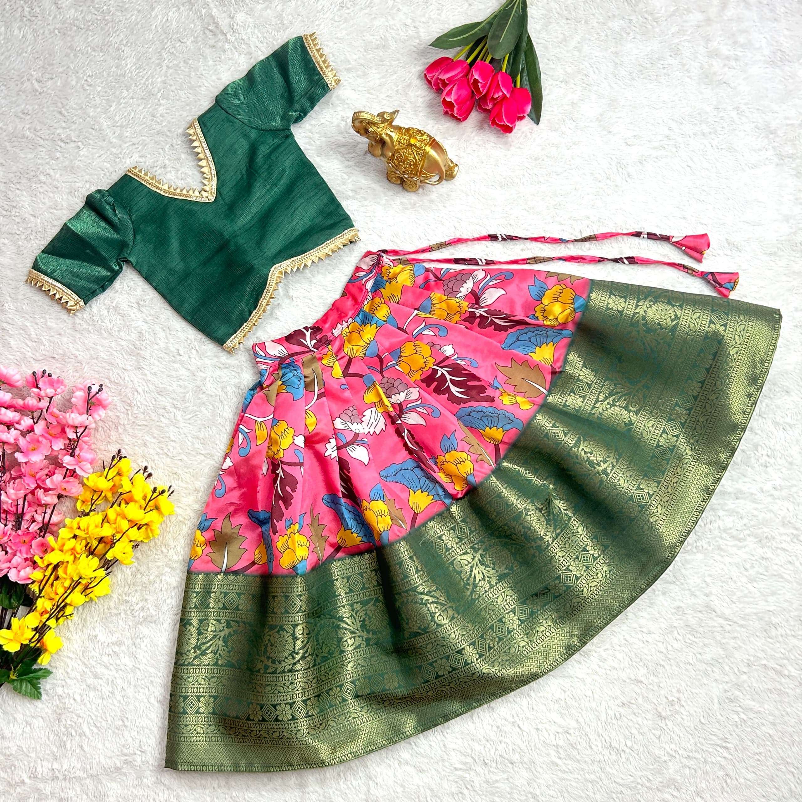 KIDS SPECIAL TRADITIONAL LOOK SILK LEHENGA CHOLI COLLECTION
