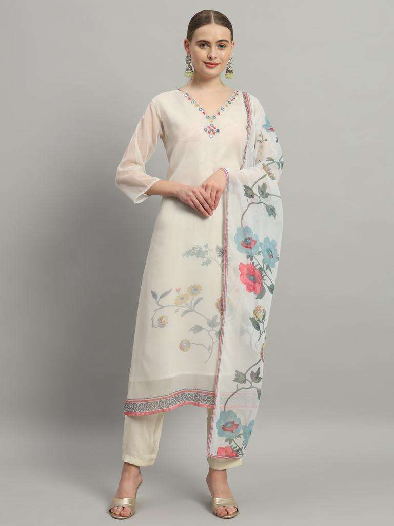 P3 PLUS CHINON SILK WITH FANCY LOOK READYMADE SUITS SUPPLIER...