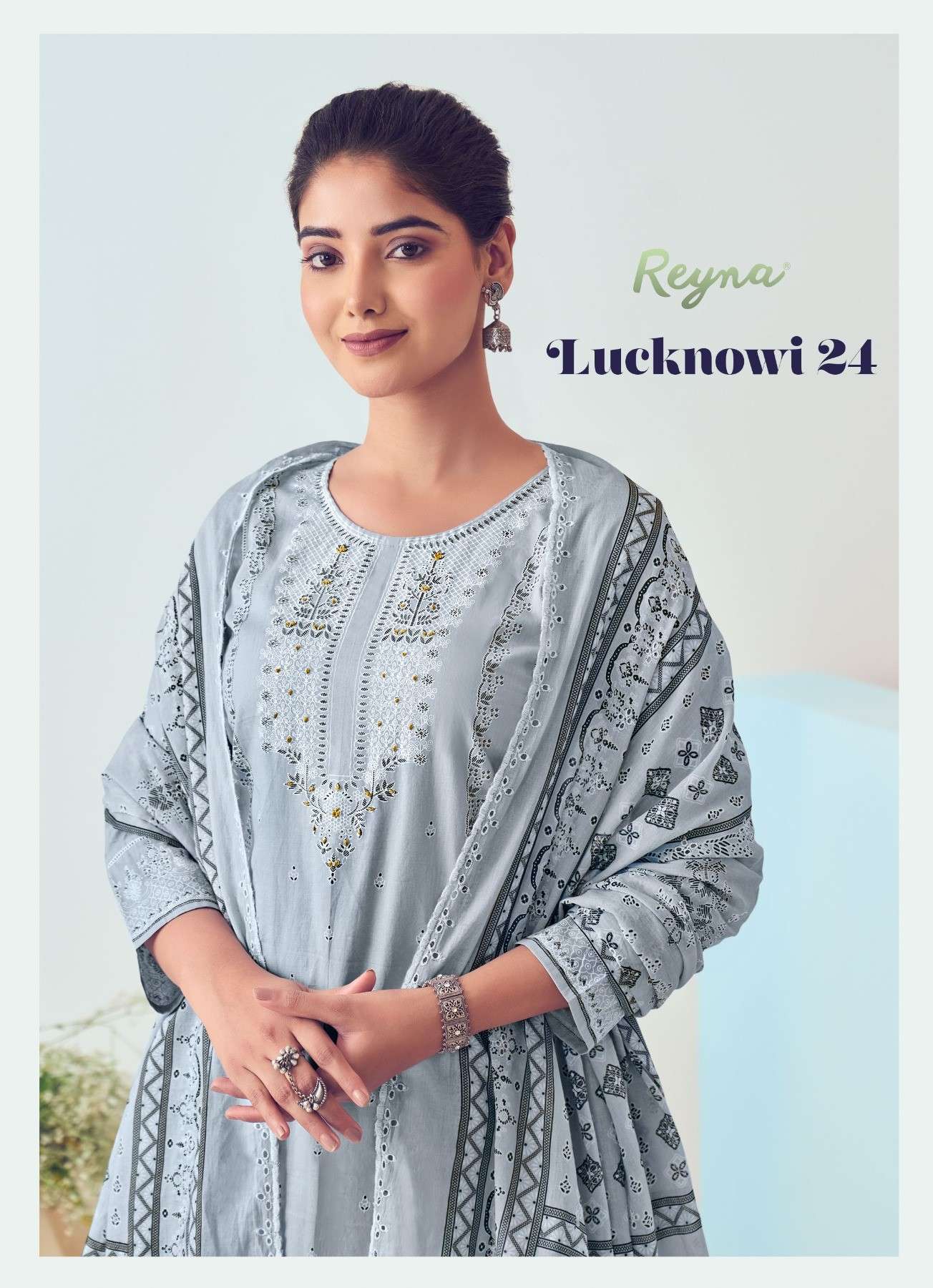 Reyna Krishma lucknowi 24  cotton printed suits supplier