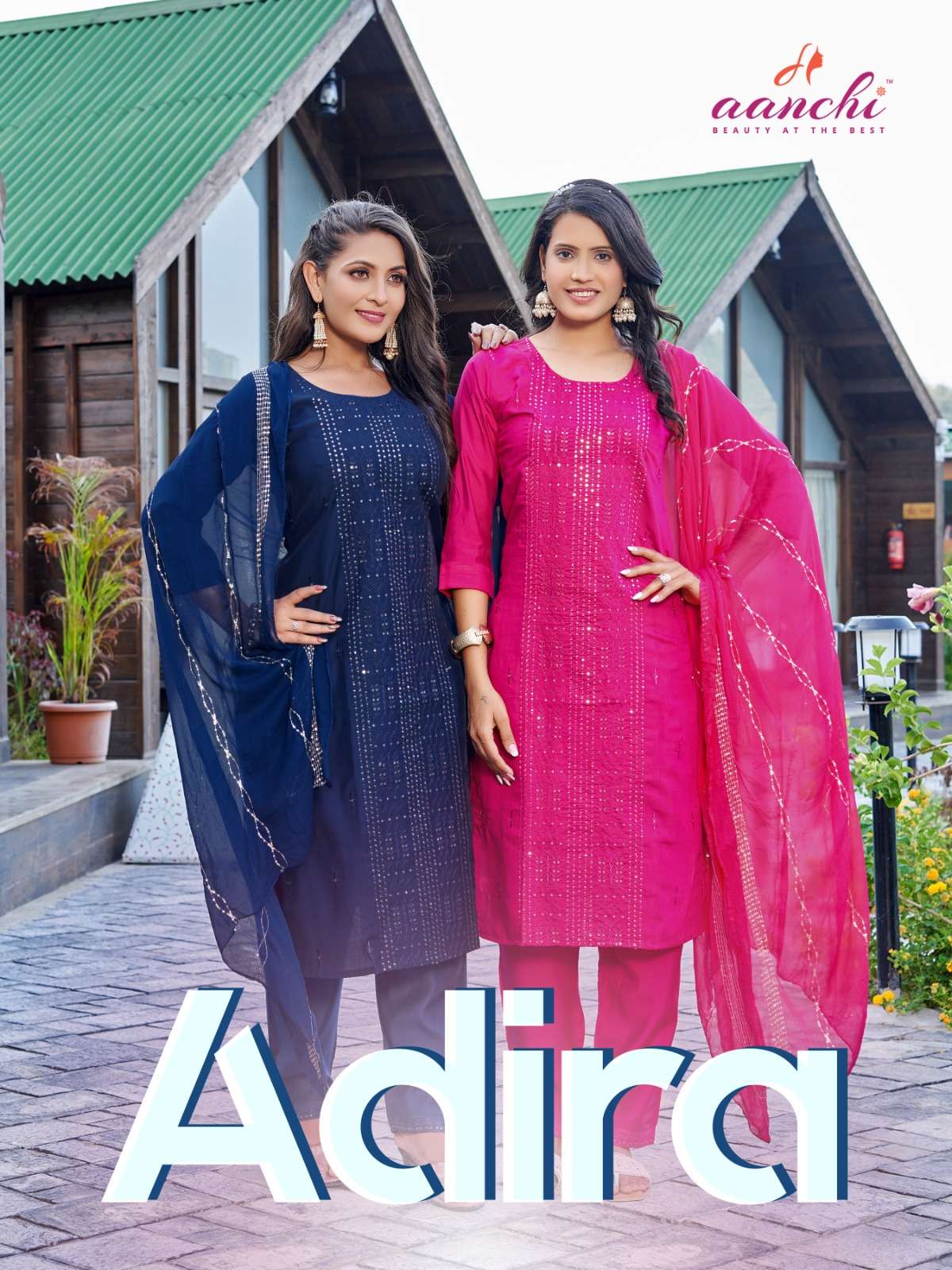 AANCHI ADIRA ROMAN SILK WITH FANCY READYMADE SUITS SUPPLIER ...