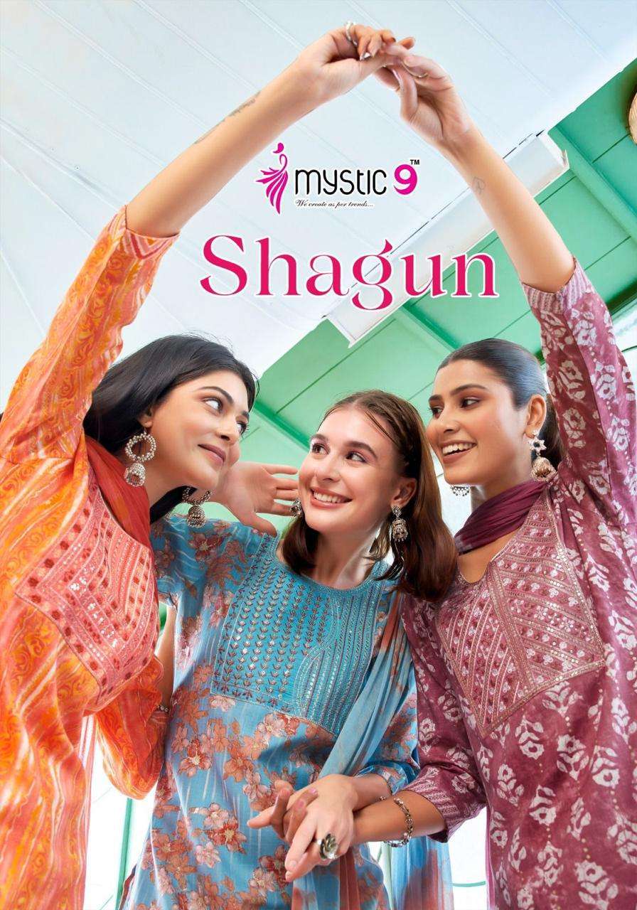 MYSTIC SHAGUN VOL 5 READYMADE STRAIGHT CUT KURTI SUPPLIER IN...