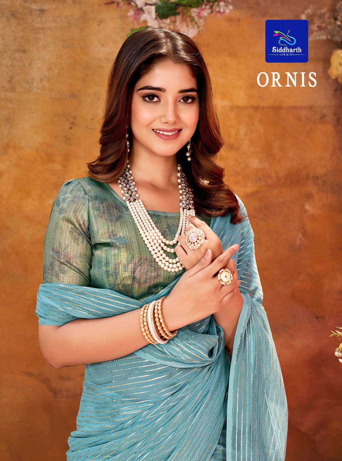 ORNIS SOFT GEORGETTE WITH FANCY LOOK SAREE SUPPLIER IN SURAT