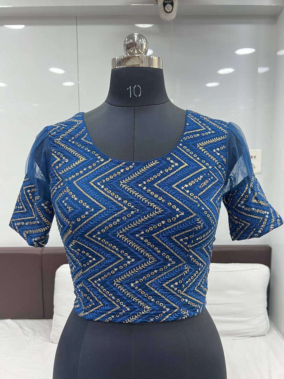 READY TO WEAR CRUSHED STRETCHABLE BLOUSE COLLECTION AT WHOLE...