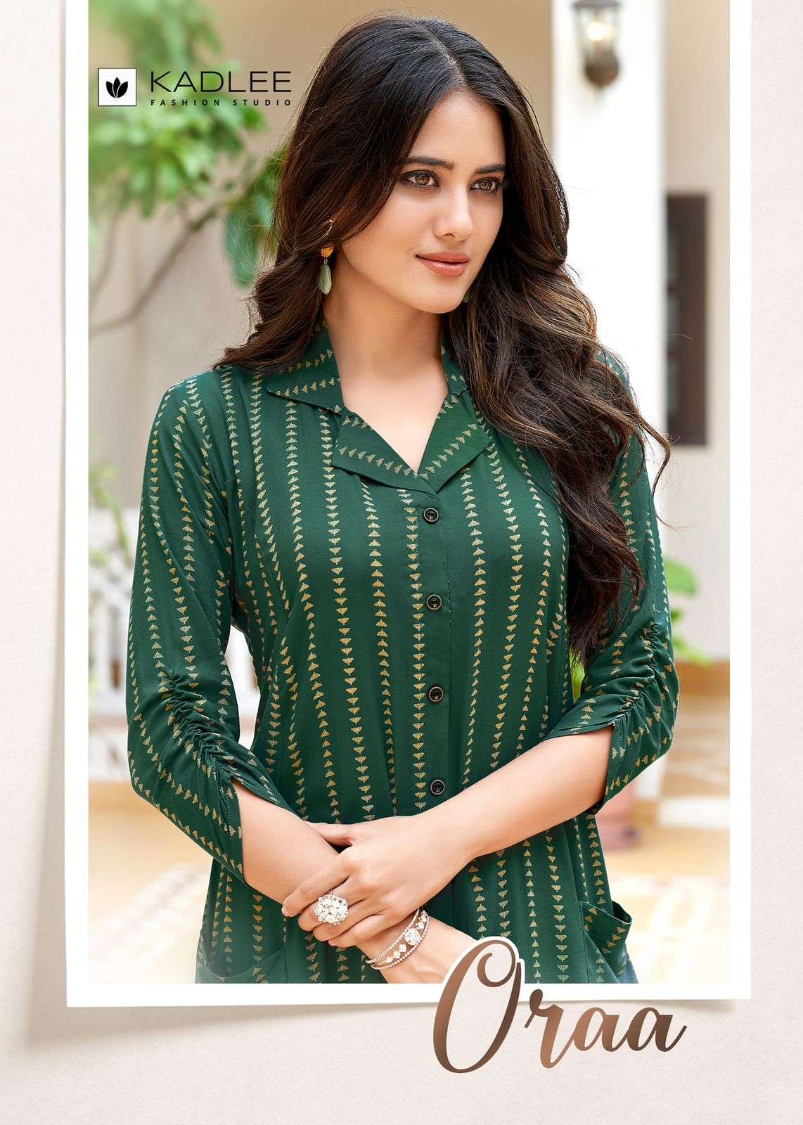 KADLEE ORAA RAYON FABRICS FANCY KURTI WHOLESALER IN SURAT