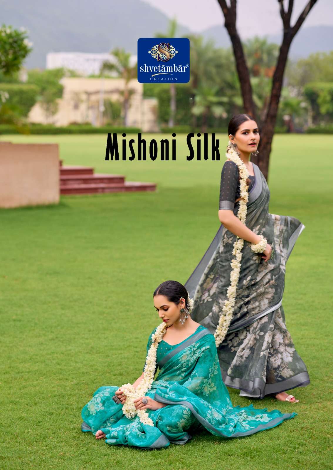 LINEN WITH DIGITAL PRINTED SAREE NEW COLLECTION SHWETAMBER M...