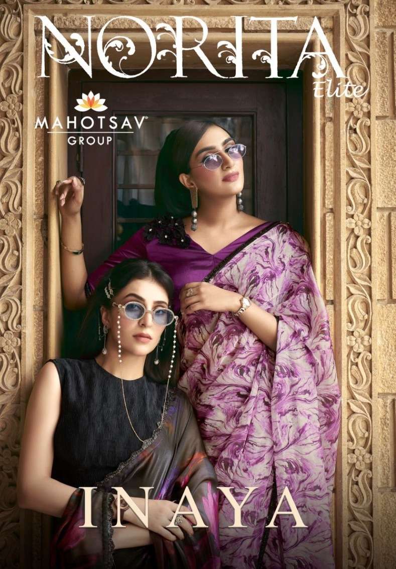 MAHOTSAV MOHMANTHAN NORITA 43800 SERIES INAYA SATIN SILK WIT...