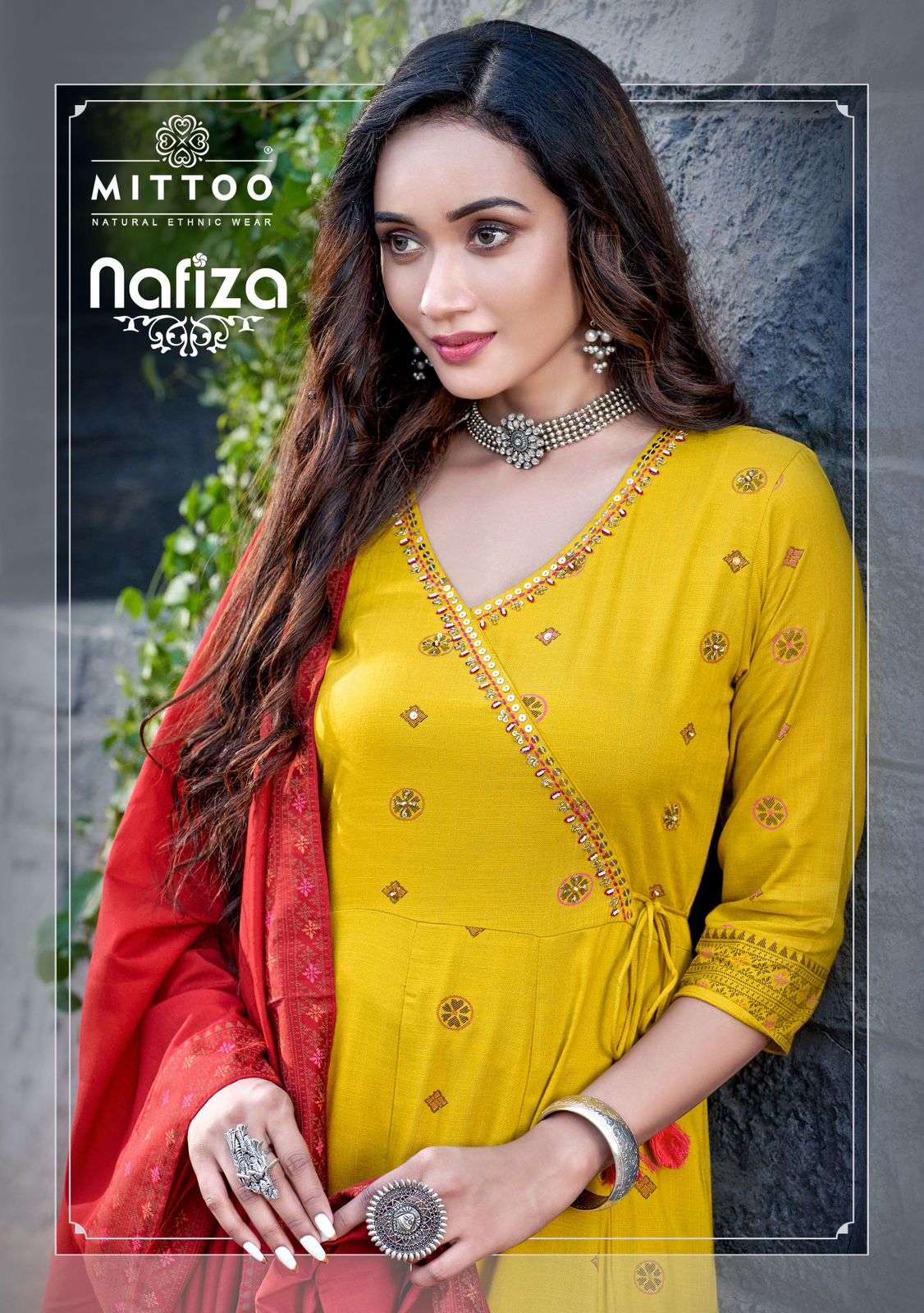 MITTOO FASHION NAFIZA RAYON ANARKALI STYLE READYMADE SUITS S...