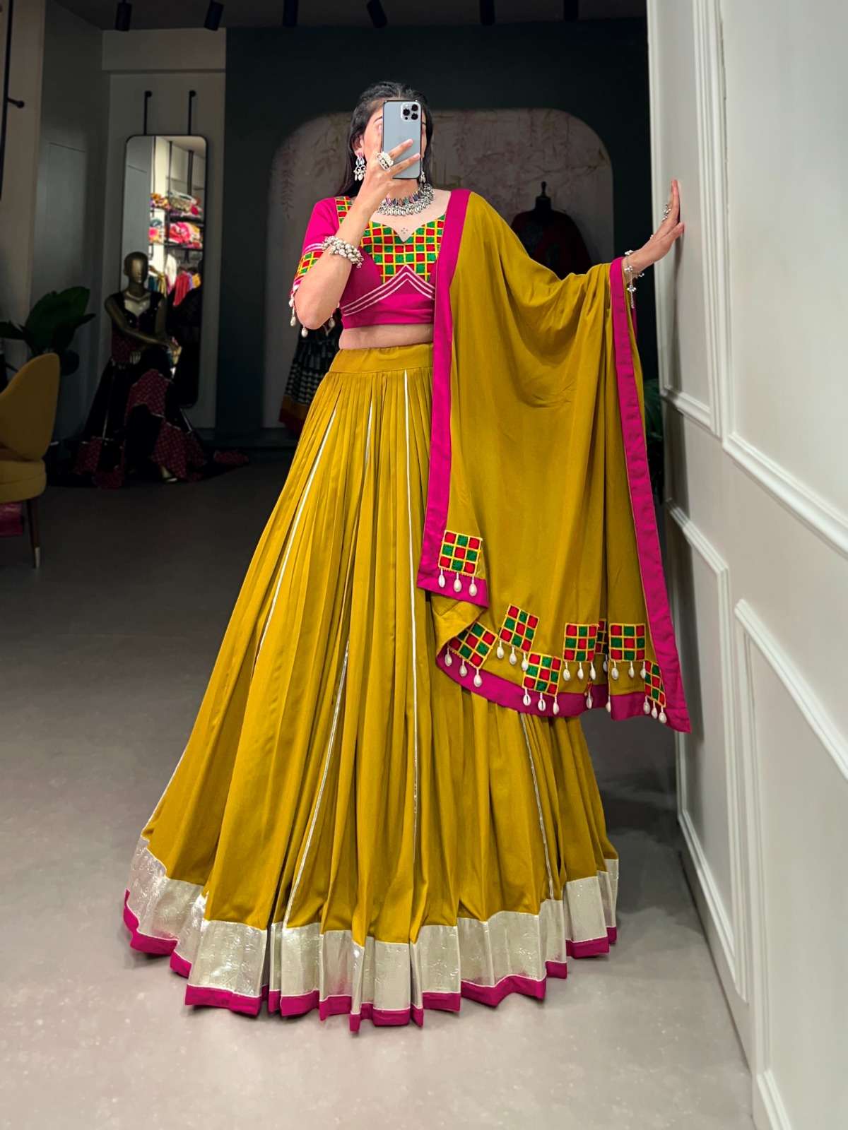 Navratri nights shine brighter with pure rayon and intricate...