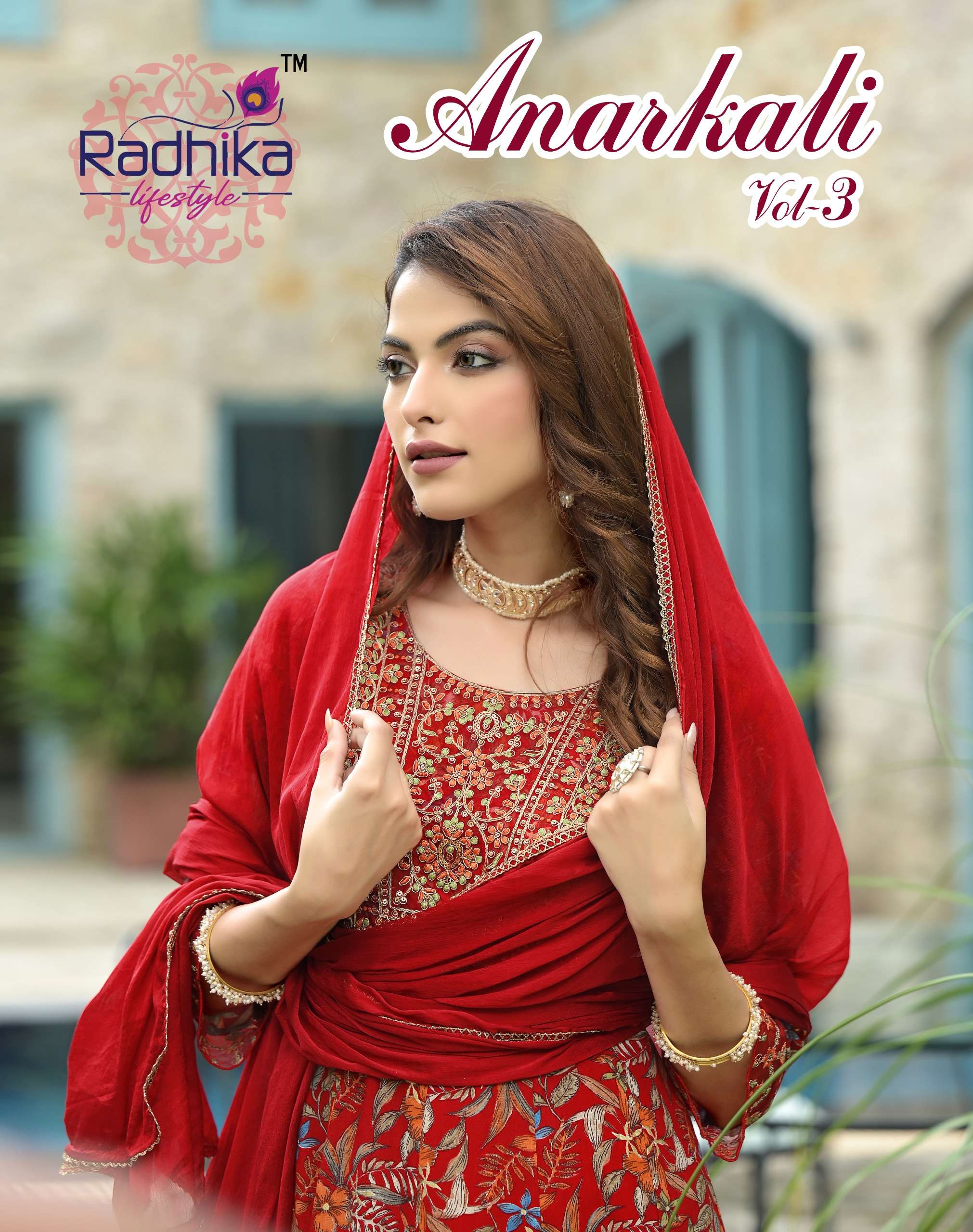 RADHIKA LIFESTYLE ANARKALI VOL 3 READYMADE RAYON FABRICS SUI...