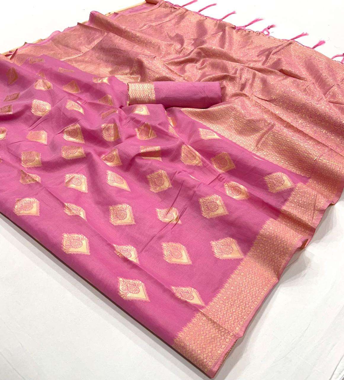 soft BANARASI SILK WITH WEAVING DESIGN FESTIVAL SPECIAL SARE...