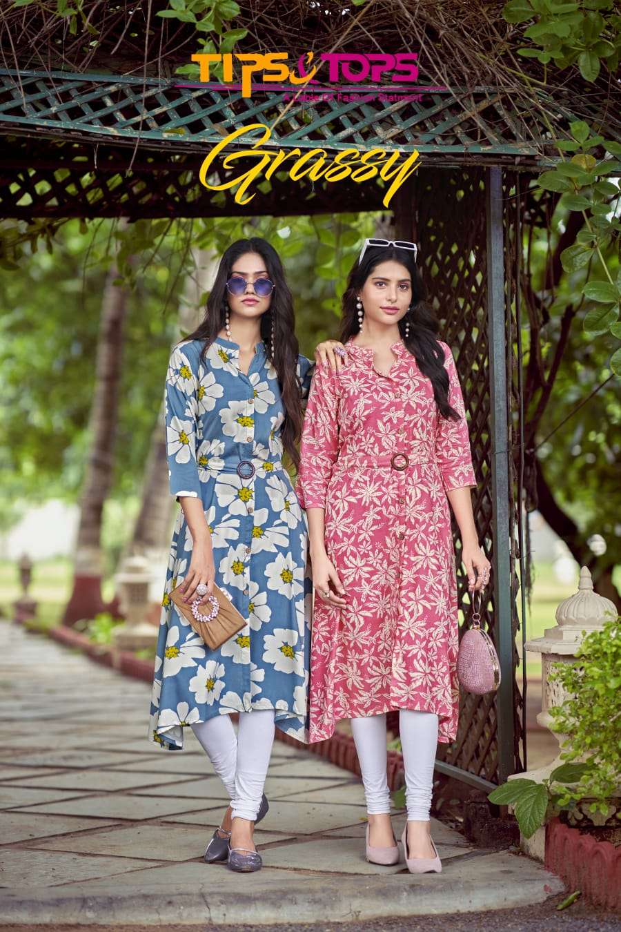 TIP TOPS GRANCCY RAYON PRINTED FANCY KURTI WHOLESALER IN SUR...