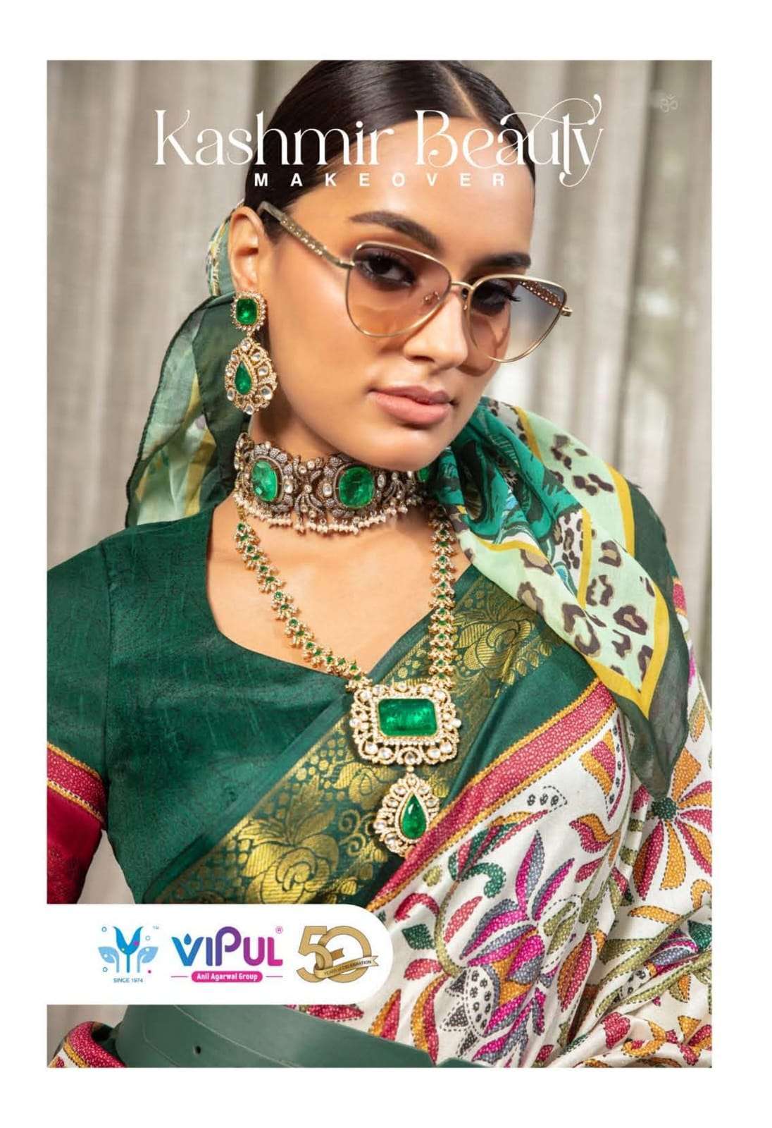 VIPUL FASHION KASHMIRI BEAUTY FANCY KASHMIRI DESIGN SAREE WH...