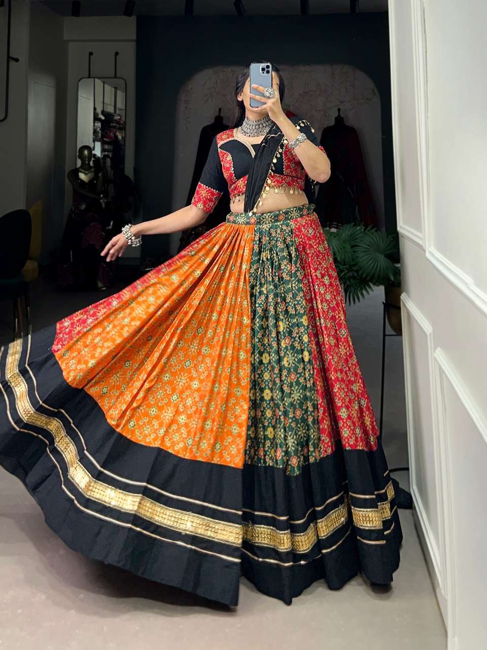 Woven with tradition, colored with celebration for navratri ...