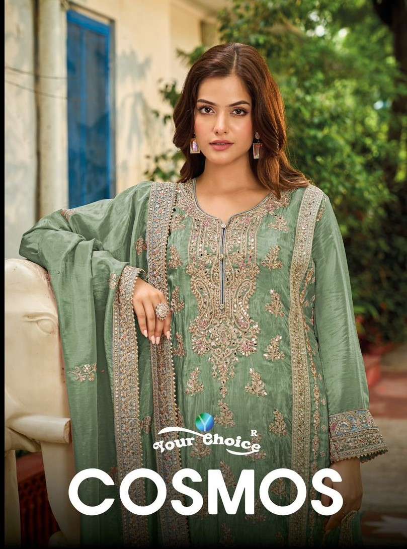 YOUR CHOICE COSMOS DESIGNER READYMADE SUITS SUPPLIER IN SURA...