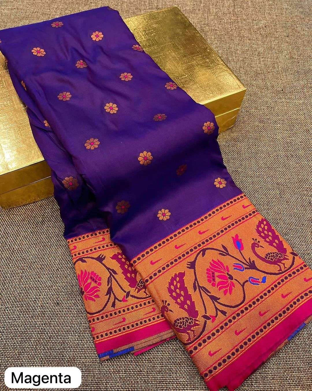 ANUPAMA PAITHANI DESIGN SOFT SILK SAREE WHOLESALER IN SURAT