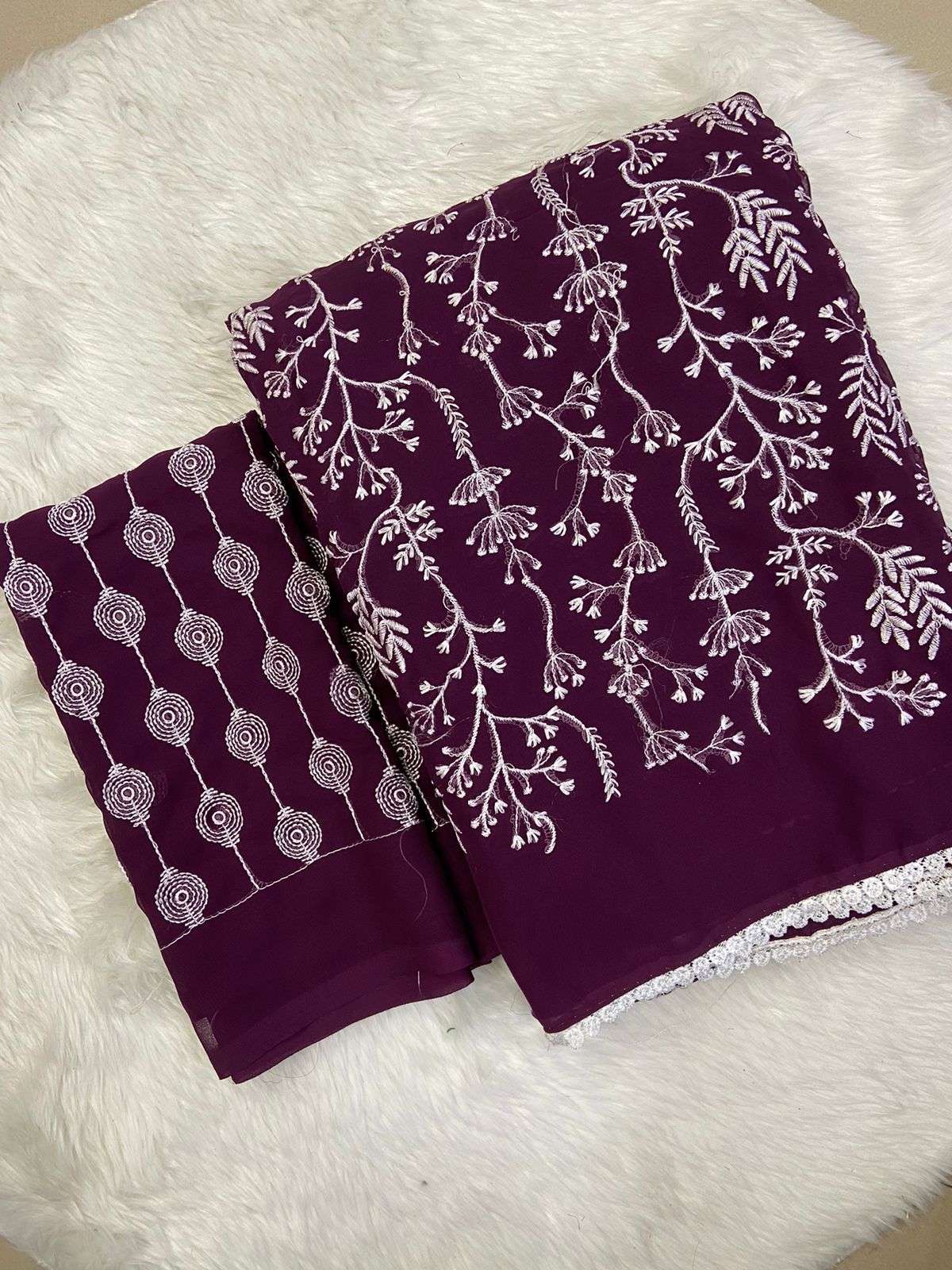 GEORGETTE FABRICS WITH EMBROIDERY WORK FANCY SAREE SUPPLIER ...