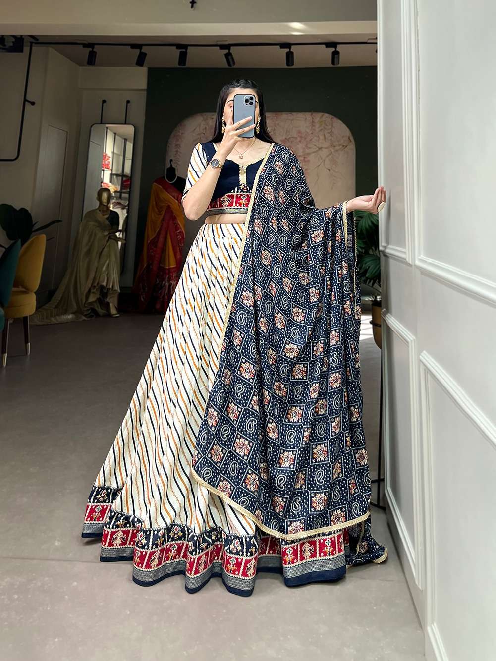 LAHERIYA PRINTED FESTIVAL SPECIAL LEHENGA CHOLI WHOLESALER I...