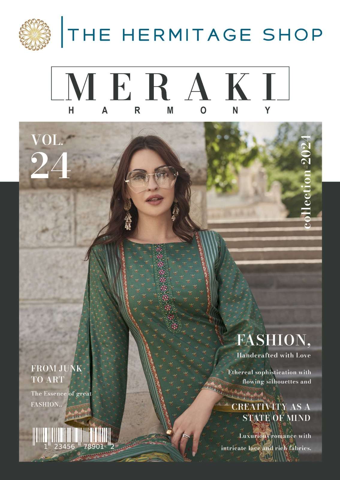 MERAKI THE HERMITAGE SHOP LAWN COTTON PRINTED SALWAR KAMEEZ ...