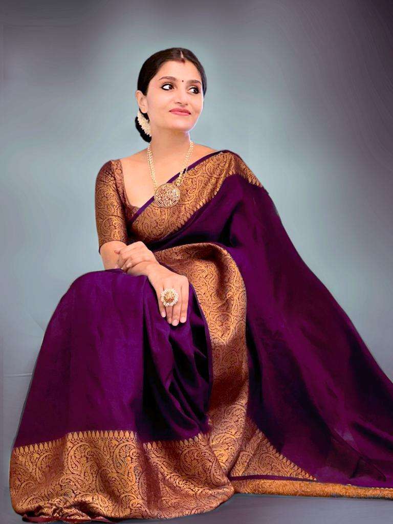 SOUTH INDIA STYLE LICHI SILK PLAIN FANCY LOOK SAREE SUPPLIER...