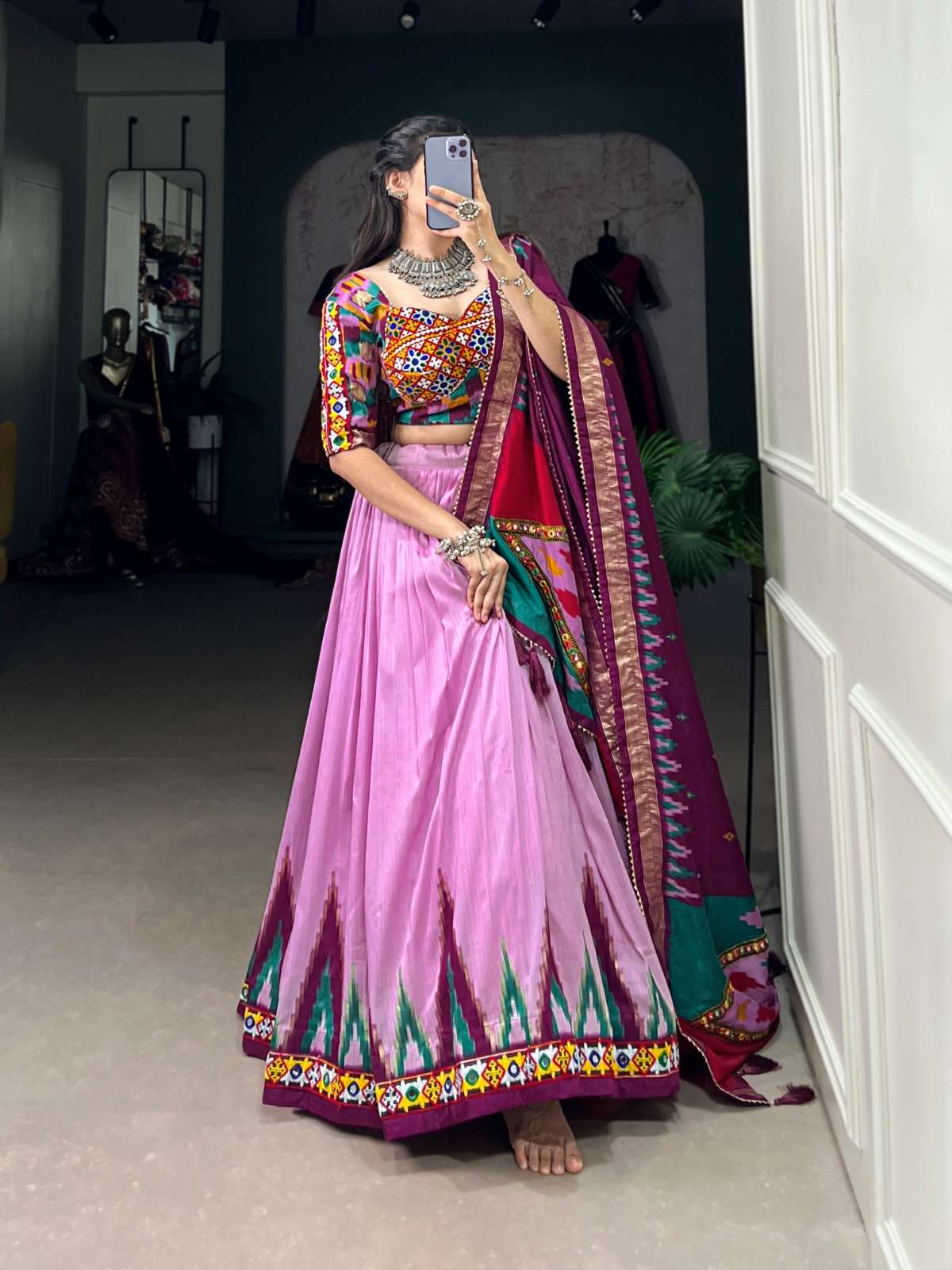 TUSSER SILK FESTIVAL SPECIAL FANCY LEHENGA CHOLI SUPPLIER IN...