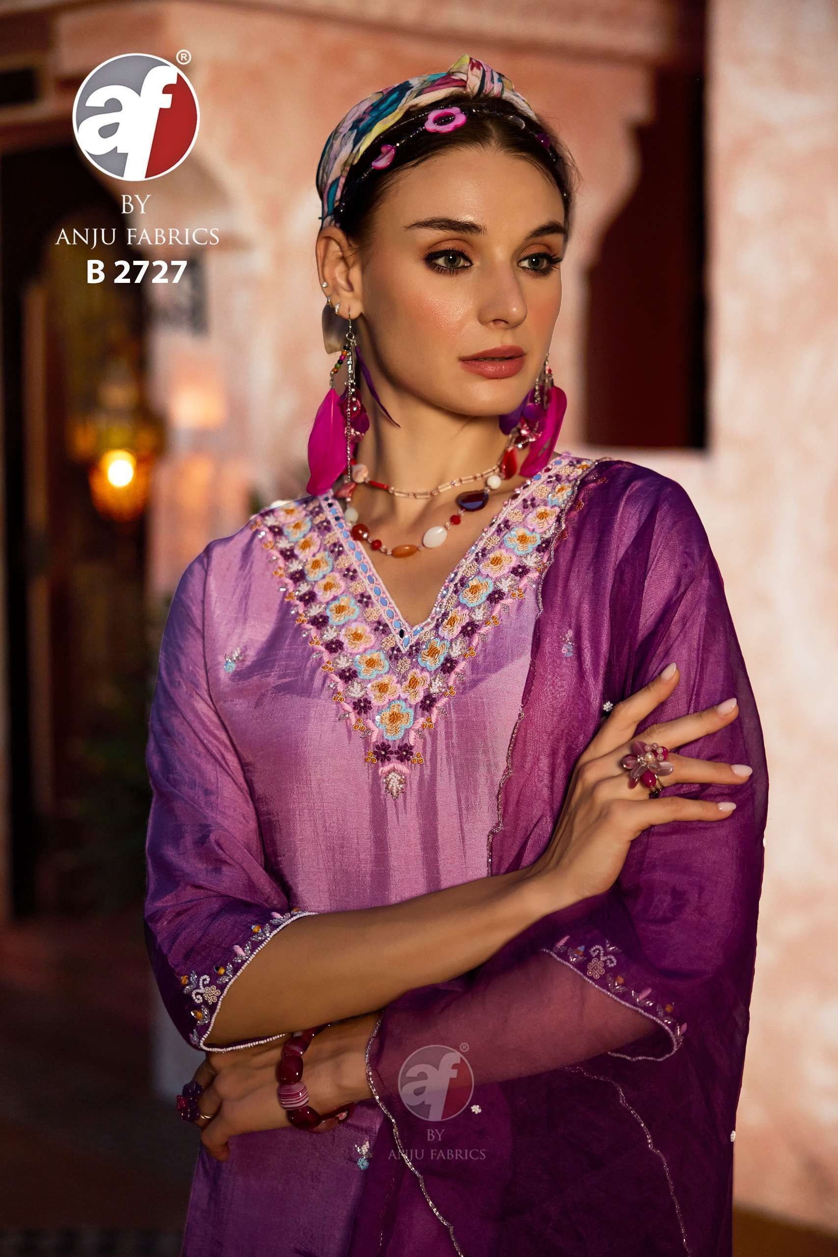 ANJU FABRICS 2727 DESIGN INDIA READYMADE SUITS SUPPLIER