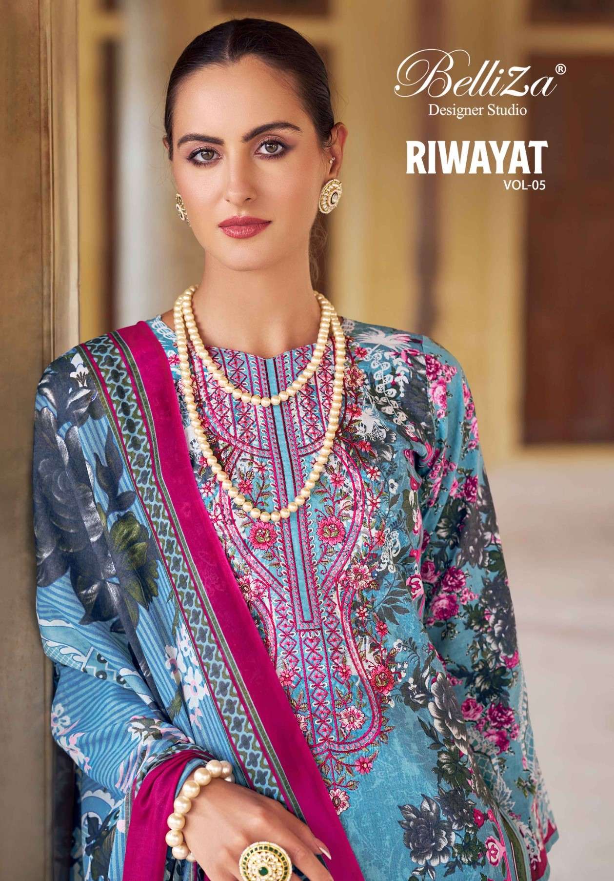 BELLIZA DESIGNER STUDIO RIWAYAT VOL 5 RAYON FANCY LOOK DRESS...