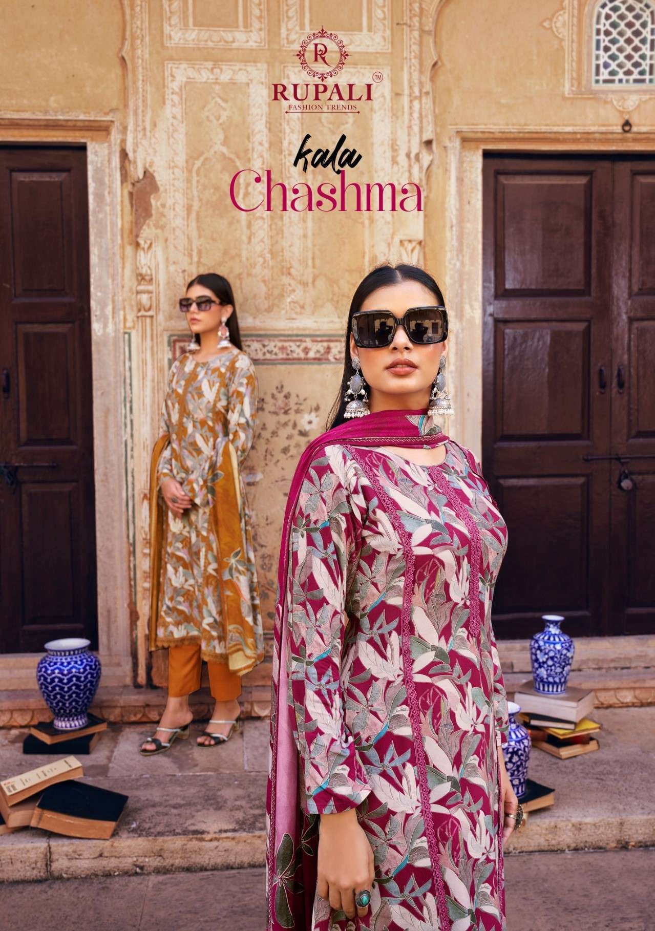 RUPALI FASHION KALA CHASHMA 3301 SEIRES VISCOSE PASHMINA SIL...