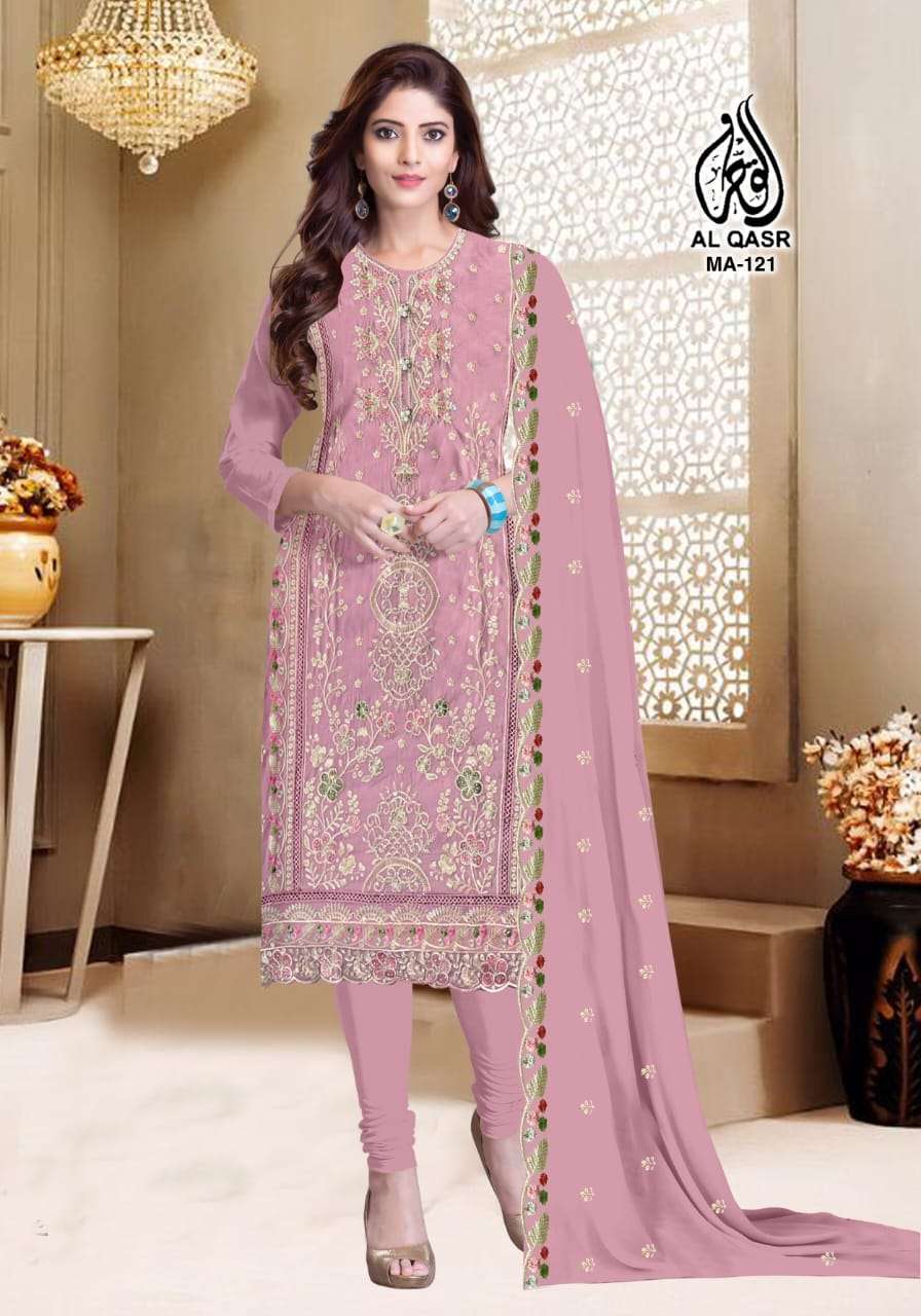 Al Qasr 121 latest faux georgette pakistani suits amazing co...