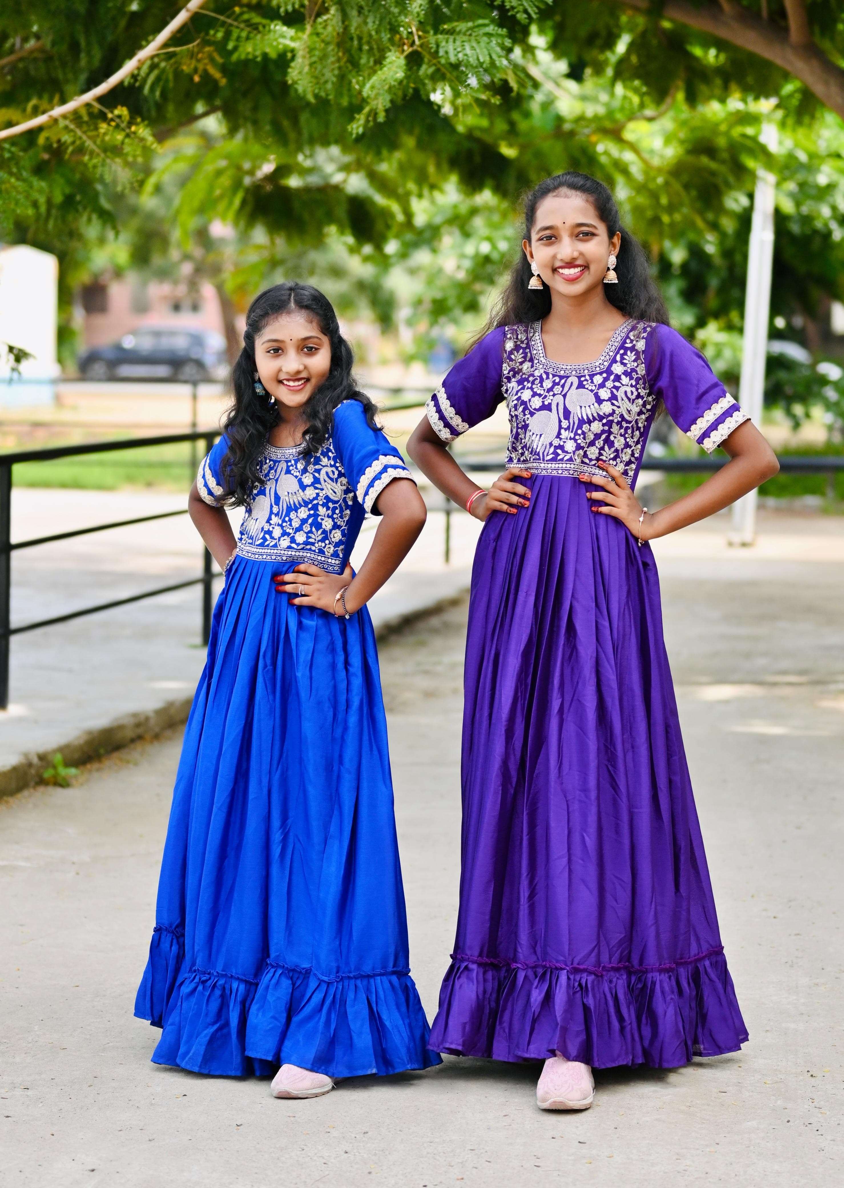 Amazing frill kids gown for girls wt Wholesale Rates 