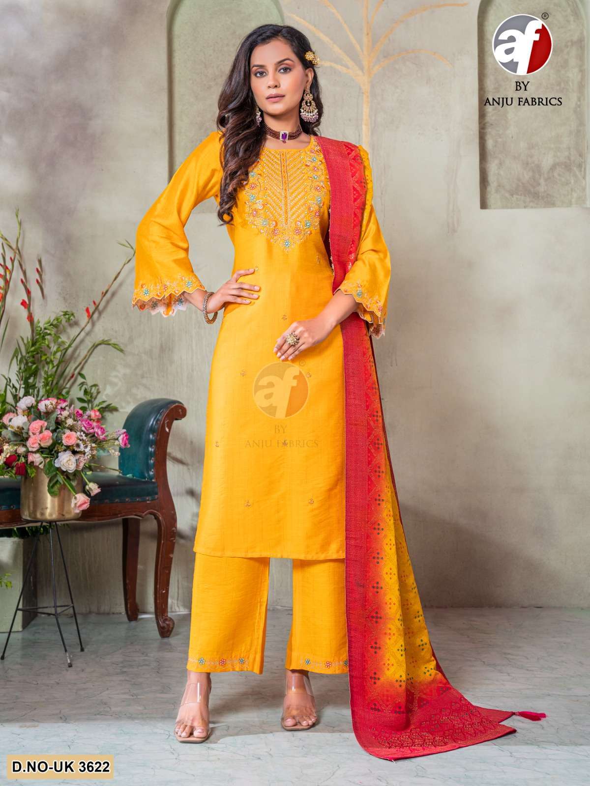 ANJU FABRICS 3622  VISCOSE SILK READY MADE SUIT DEALER IN SU...