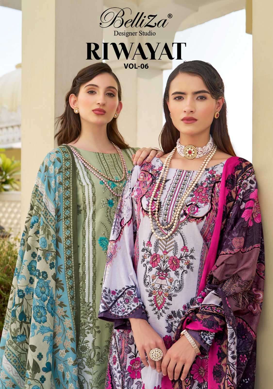 Belliza Designer Studio Riwayat vol 6 Viscose Rayon Pakistan...