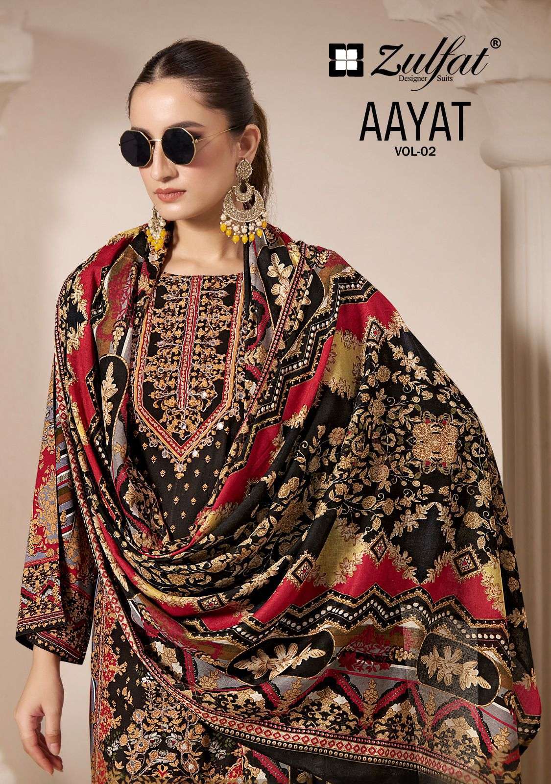 Belliza Designer Zulfat Aayat Vol 2 Viscose Rayon Hand Work ...