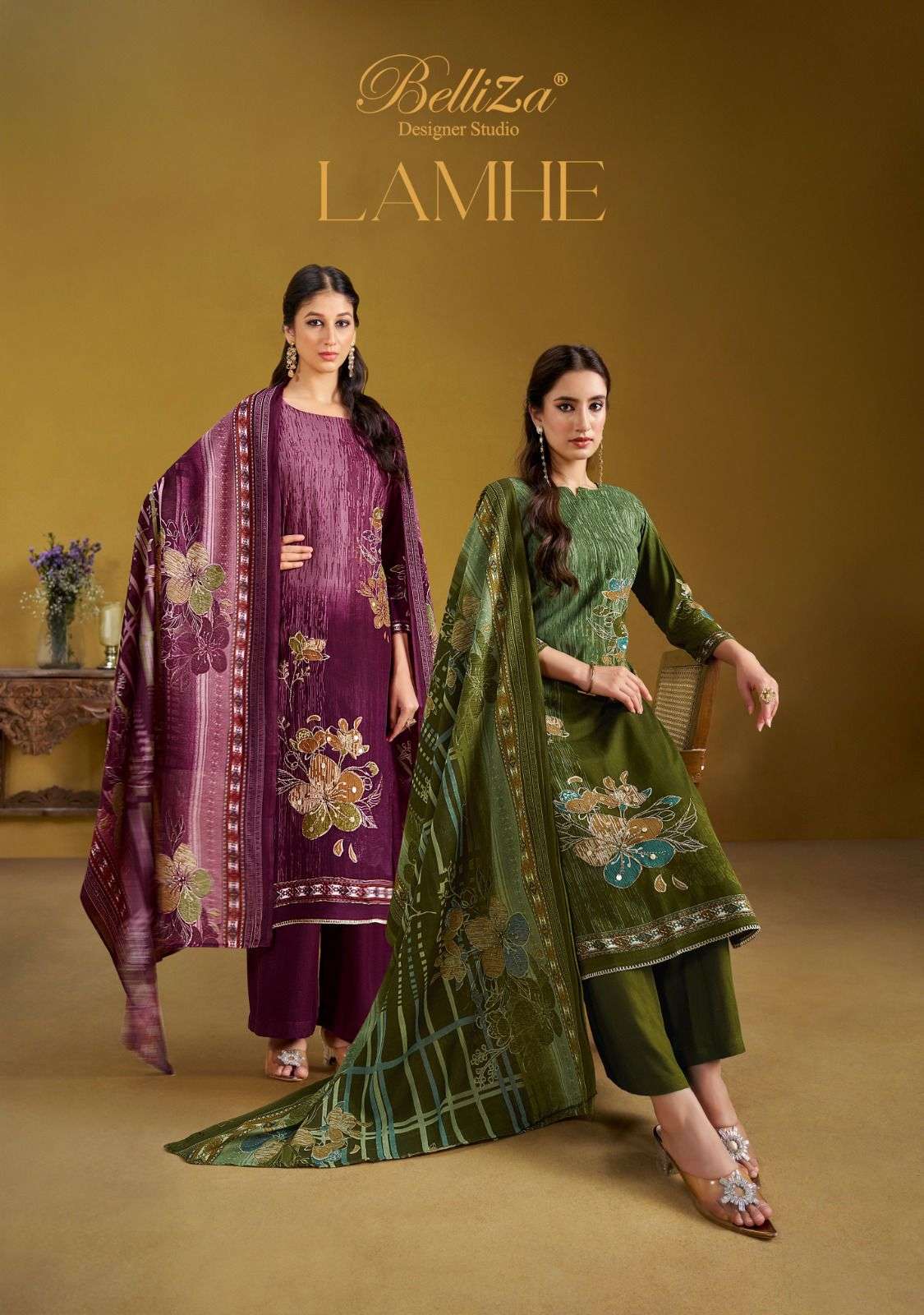 BILLEZA DESIGNER STUDIO LAMHE RAYON DIGITAL SALWAR KAMEEZ MA...