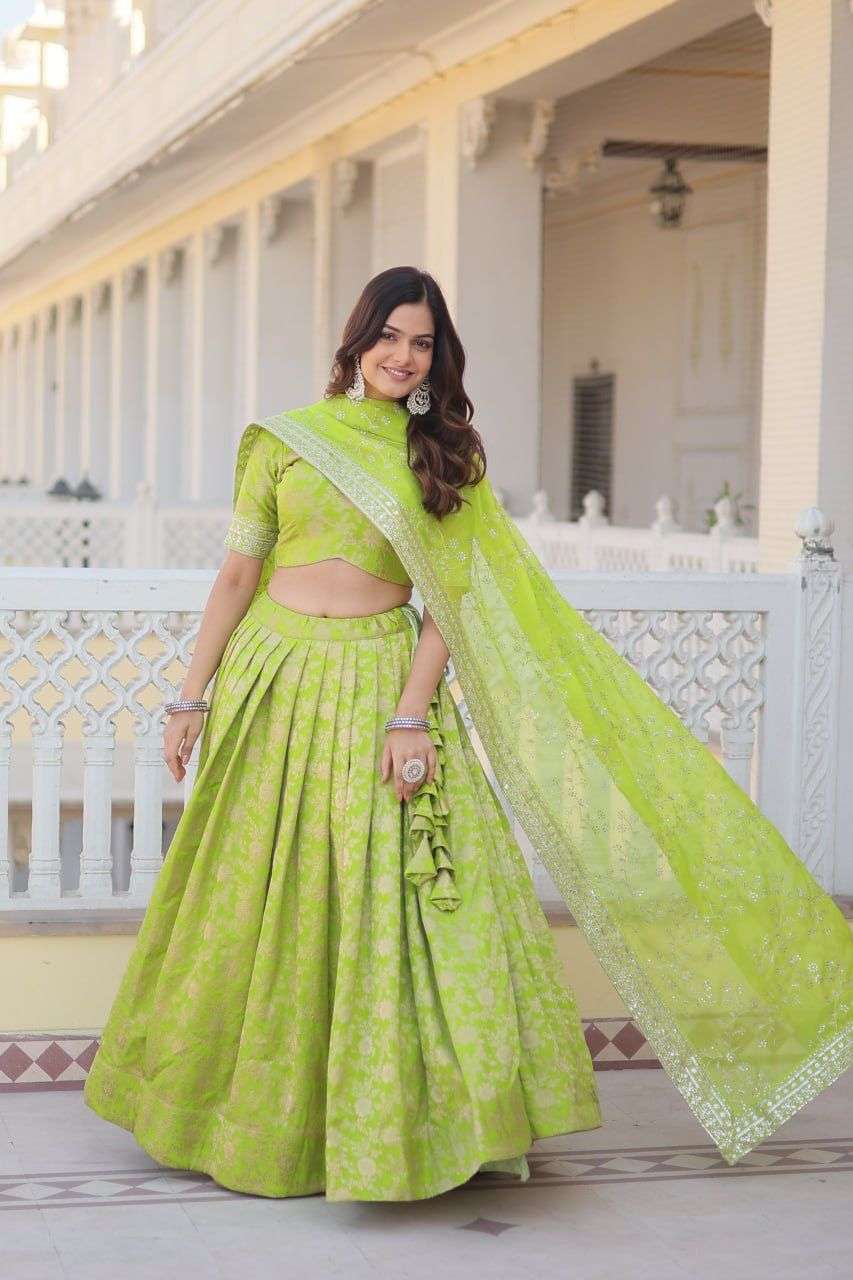 festival special viscose SIlk with Designer lehenga chholi s...