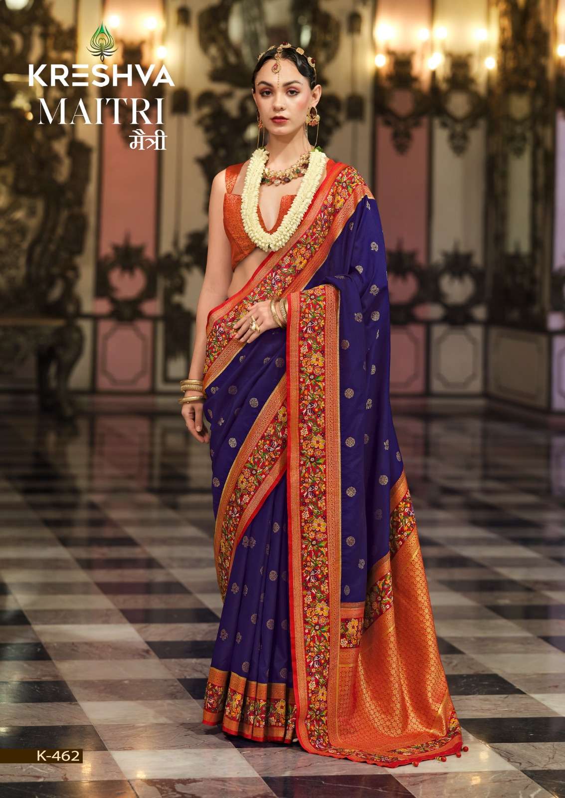 GIRNAR FASHION MAITRI SUPER PRINT BANARASI SILK SAREES DEALE...