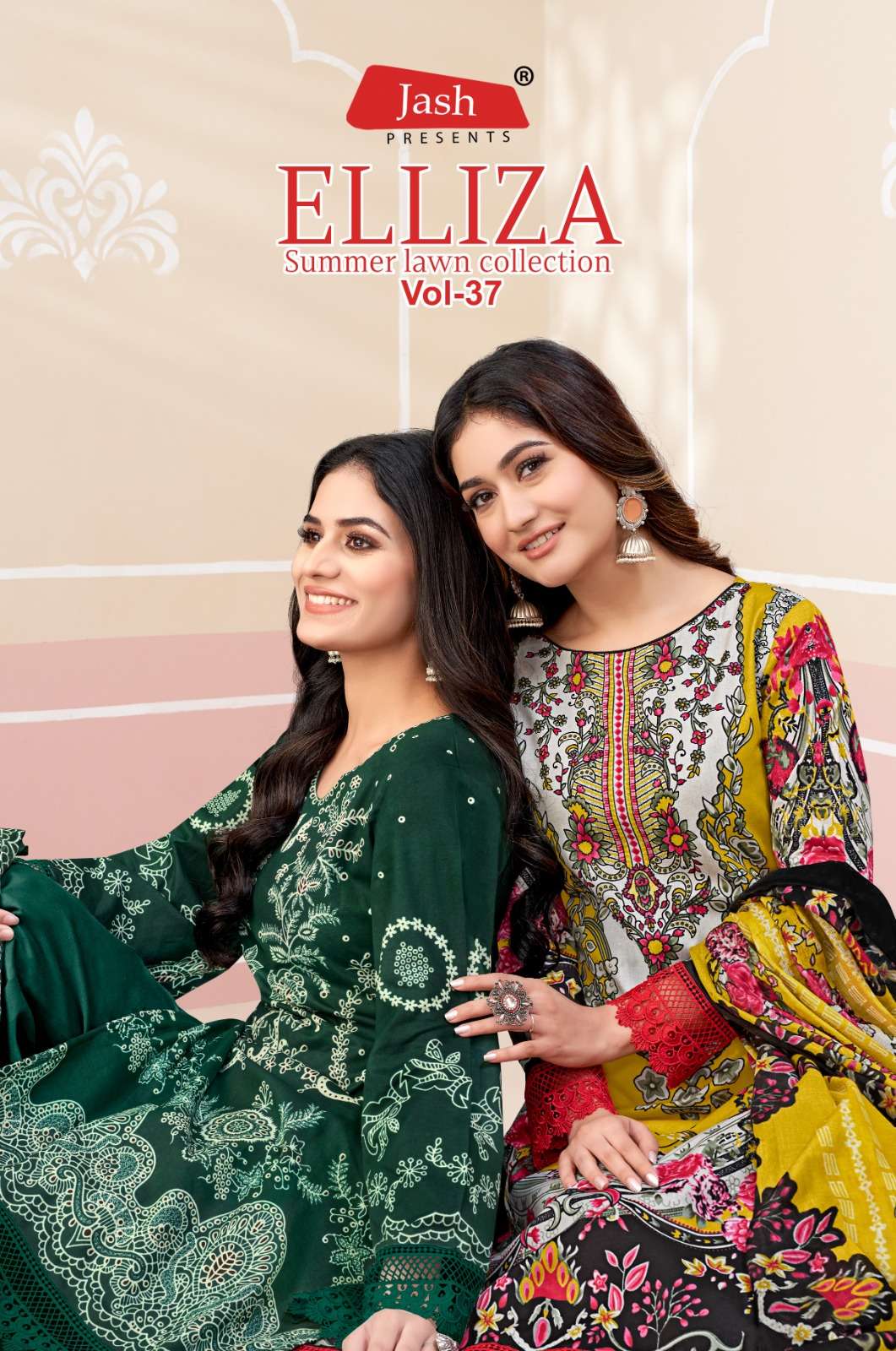 JASH ELLEZA VOL 37 COTTON PRINTED LADIES MATERIAL SUPPLIER I...