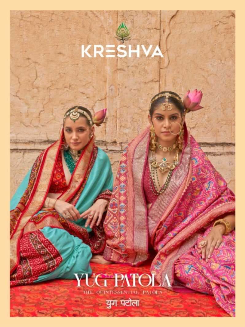 Kreshva Yug Patola Luxury Print Viscose Silk Wedding Special...