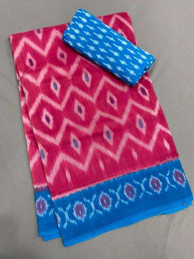 Linen Fabrics Printed Fancy Look Saree Supplier in Surat MG ...