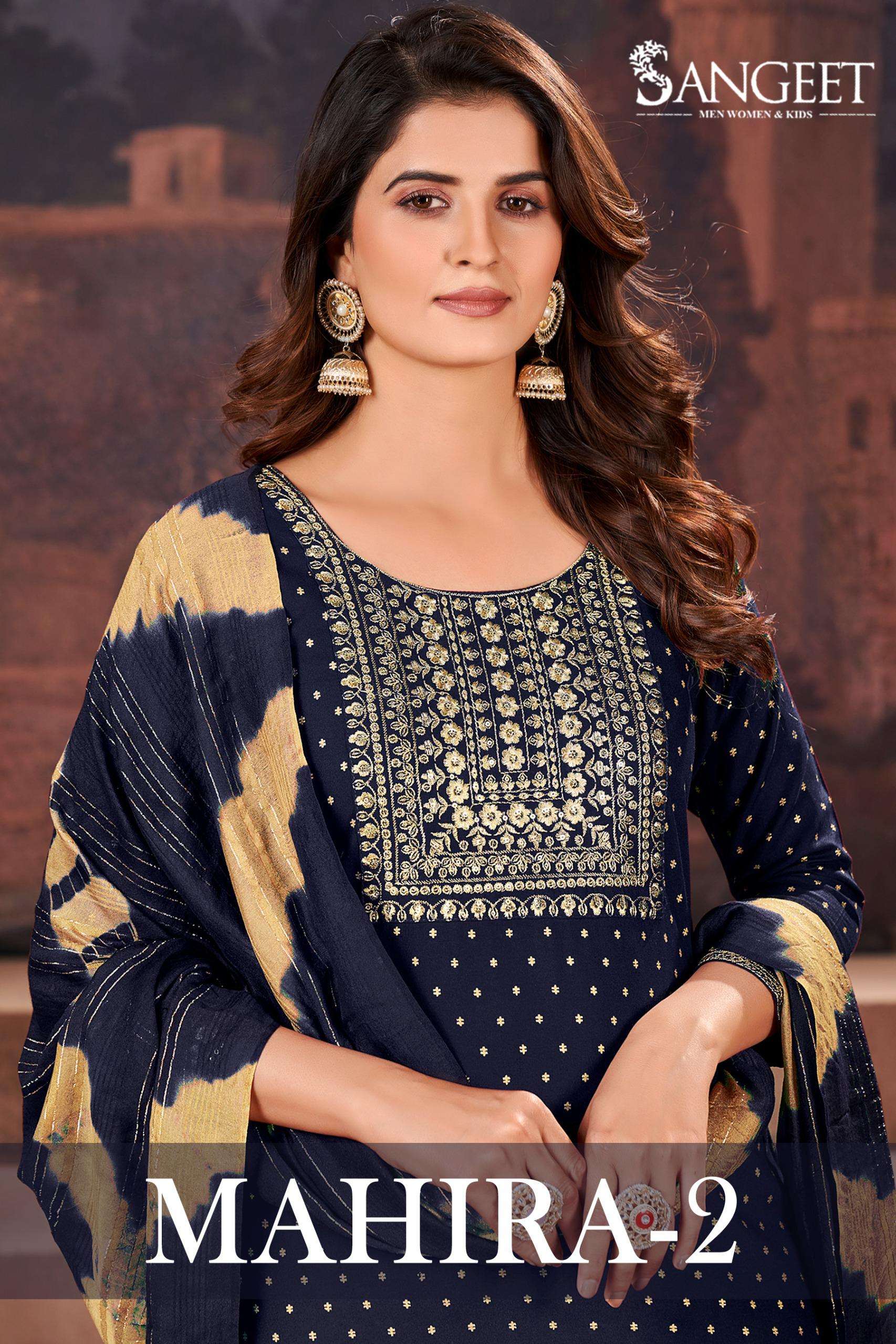 Mahira vol 2 latest rayon suits with dupatta and pants